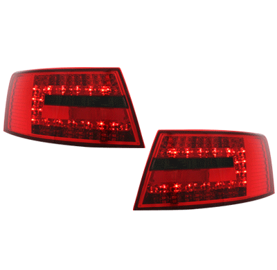 Led Pilotos Traseros Audi A6 4f Limousine 04-08 _ Rojo/Ahumados