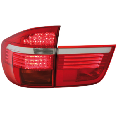 Pilotos Led Bmw X5 E70 06-10 Rojo/Cristal