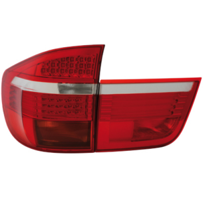 Pilotos Led Bmw X5 E70 06-10 Rojo/Cristal