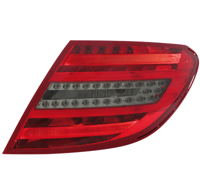 Pilotos Led Mercedes Benz C W204 06-10 Rojo/Ahumado