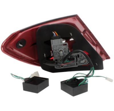 Pilotos Led Mercedes Benz C W204 06-10 Rojo/Ahumado