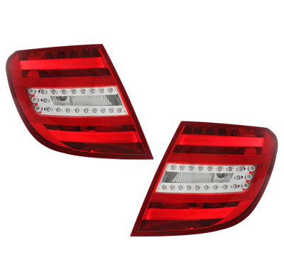 Led Pilotos Traseros Mercedes Benz C-Klasse W204 T-Modell 06-10_Rojo/Crys