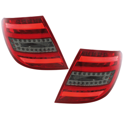 Led Pilotos Traseros Mercedes Benz C-Klasse W204 T-Modell 06-10_Rojo/Ahumados