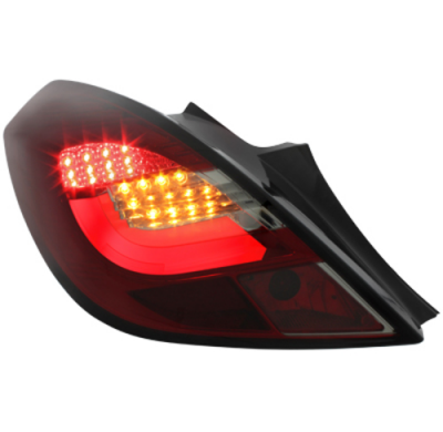 Pilotos Led Opel Corsa D 06-08 3t Rojo/Ahumado
