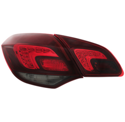 Pilotos Led Opel Astra J 09+ Rojo/Ahumado