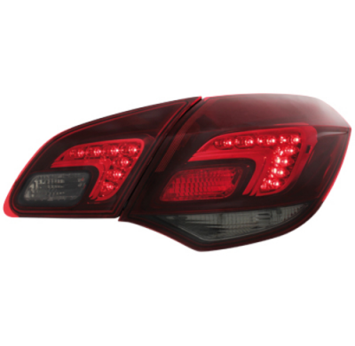 Pilotos Led Opel Astra J 09+ Rojo/Ahumado