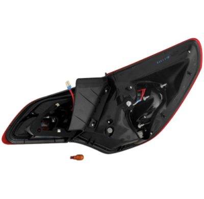 Pilotos Led Opel Astra J 09+ Rojo/Ahumado