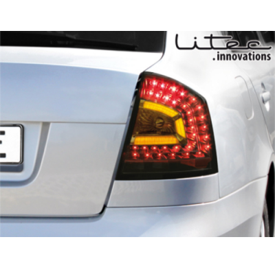 Pilotos Led Litec Skoda Octavia 1z Lim 04-11 Negro/Ahumado