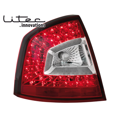 Pilotos Led Litec Skoda Octavia 1z Lim. 04-11 Rojo/Clear
