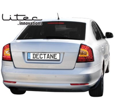 Pilotos Led Litec Skoda Octavia 1z Lim. 04-11 Rojo/Clear