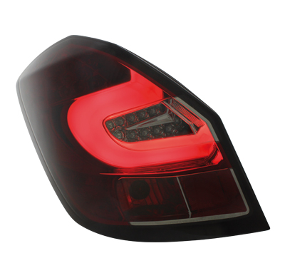 Pilotos Led Skoda Fabia 5j 07+ Rojo/Ahumado