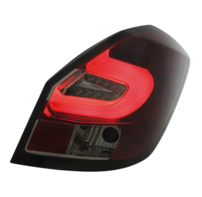 Pilotos Led Skoda Fabia 5j 07+ Rojo/Ahumado