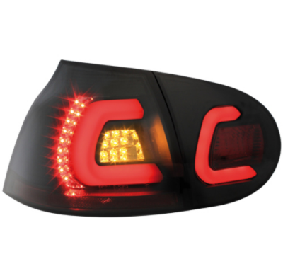 Pilotos Led Vw Golf V 03-09 Negro/Ahumado