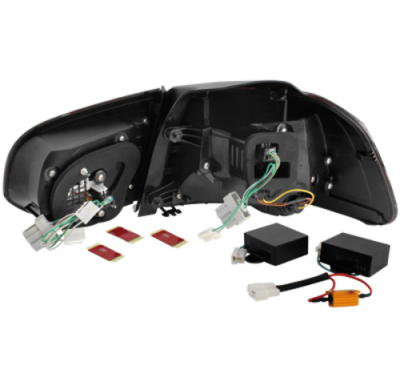 Led Pilotos Traseros Vw Golf Vi 08+ _ Negros/Ahumados_R-Look