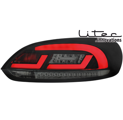 Pilotos Led Litec Vw Scirocco Iii 08+ Negro/Ahumado