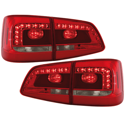 Led Pilotos Traseros Vw Touran 2011+ Rojo / Ahumados