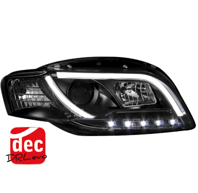 Faros Luz Diurna D-Lite Audi A4 B7 Negro