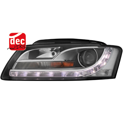 Faros Luz Diurna Audi A5 Negro