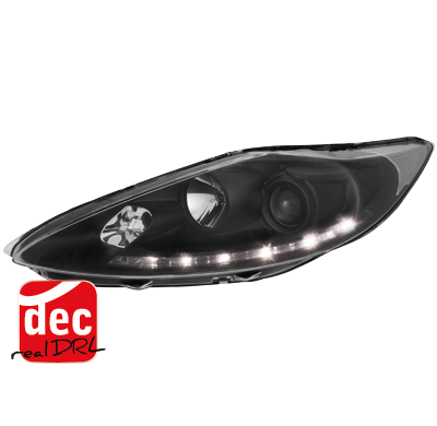 Faros Luz Diurna Ford Fiesta 7 08-10 -Optik Negro