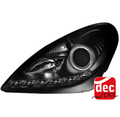 Faros Luz Diurna Mercedes Benz Slk R171 04-11 Para Xenon De Serie
