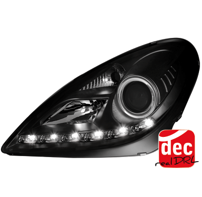 Faros Luz Diurna Mercedes Benz Slk R171 04-11 Para Xenon De Serie