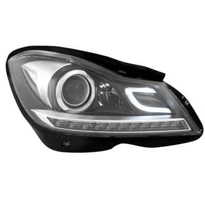 Faros Luz Diurna Mercedes Benz W204 C-Klasse 11+ _Negros