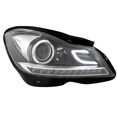 Faros Luz Diurna Mercedes Benz W204 C-Klasse 11+ _Negros
