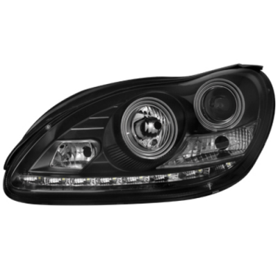 Faros Luz Diurna Mercedes Benz W220 S-Klasse 02-05 Negro Para Xenon De Serie