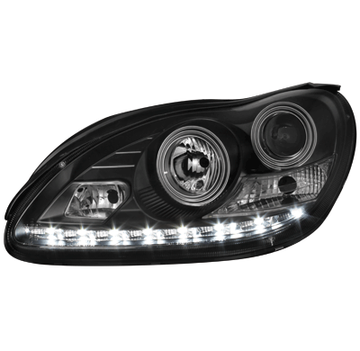 Faros Luz Diurna Mercedes Benz W220 S-Klasse 02-05 Negro Para Xenon De Serie