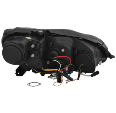 Faros Luz Diurna Mercedes Benz W220 S-Klasse 02-05 Negro Para Xenon De Serie