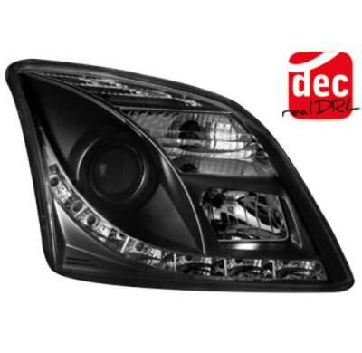 Faros Luz Diurna Opel Vectra C 02-08/05 Negro