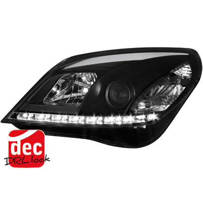Faros Luz Diurna Opel Astra H 04-09  Negro