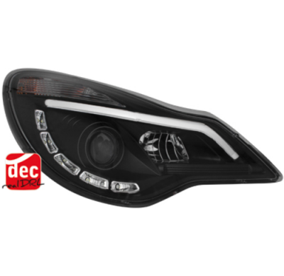 Faros Luz Diurna Opel Corsa D 11+ Negro