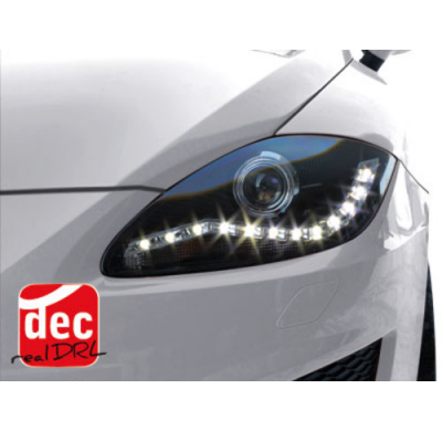 Faros Luz Diurna Seat Leon 1p 09+ Negro