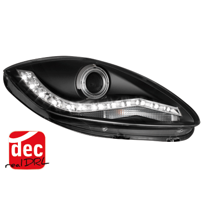 Faros Luz Diurna Seat Leon 1p 09+ Negro