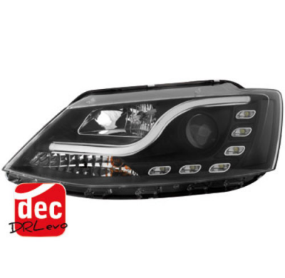 Faros Luz Diurna D-Lite Vw Jetta 11+ Negro