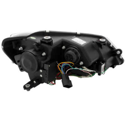 Faros Luz Diurna D-Lite Vw Jetta 11+ Negro