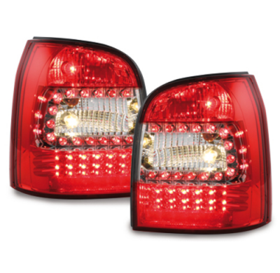 Pilotos Led Audi A4 B5 Avant 95-01 _ Rojo/Cristal