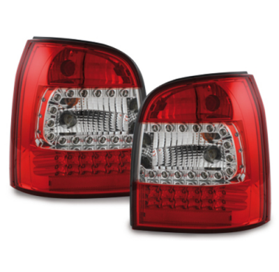 Pilotos Led Audi A4 B5 Avant 95-01 _ Rojo/Cristal