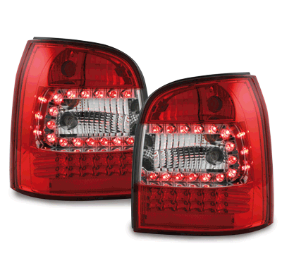 Pilotos Led Audi A4 B5 Avant 95-01 _ Rojo/Cristal