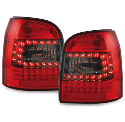 Pilotos Led Audi A4 B5 Avant 95-01 _ Rojo/Ahumado