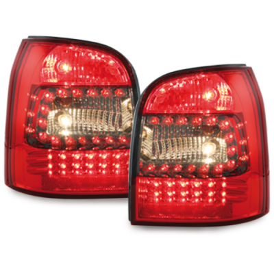 Pilotos Led Audi A4 B5 Avant 95-01 _ Rojo/Ahumado