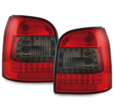 Pilotos Led Audi A4 B5 Avant 95-01 _ Rojo/Ahumado