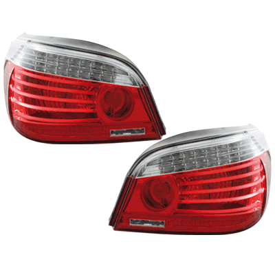 Pilotos Led Bmw E60 04.03-03.07  Rojo/Crystal