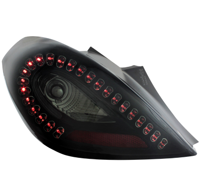 Pilotos Led Opel Corsa D 06-10 3t  Negro/Ahumado