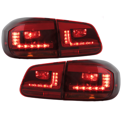 Pilotos Led Vw Tiguan 11+_ Rojo/Ahumado