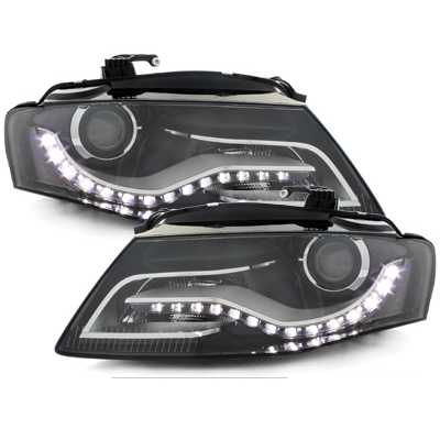 Faros Luz Diurna Audi A4 B8 8k Negro