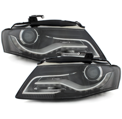 Faros Luz Diurna Audi A4 B8 8k Negro