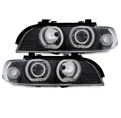 Angel Eyes Bmw E39 5er 95-00 Para Xenon De Serie - Negros