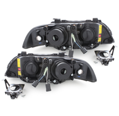 Angel Eyes Bmw E39 5er 95-00 Para Xenon De Serie - Negros